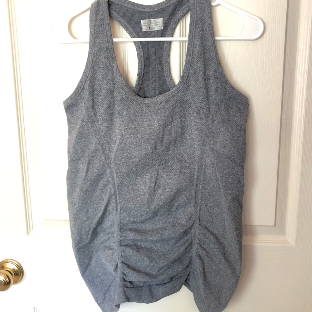 Athleta Fast Track Tank in Heathered Grey